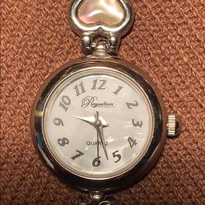 Royalton heart mother of pearl watch